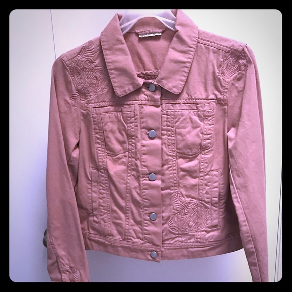 Paisley Embroidered Denim Jacket - Picture 2 of 7